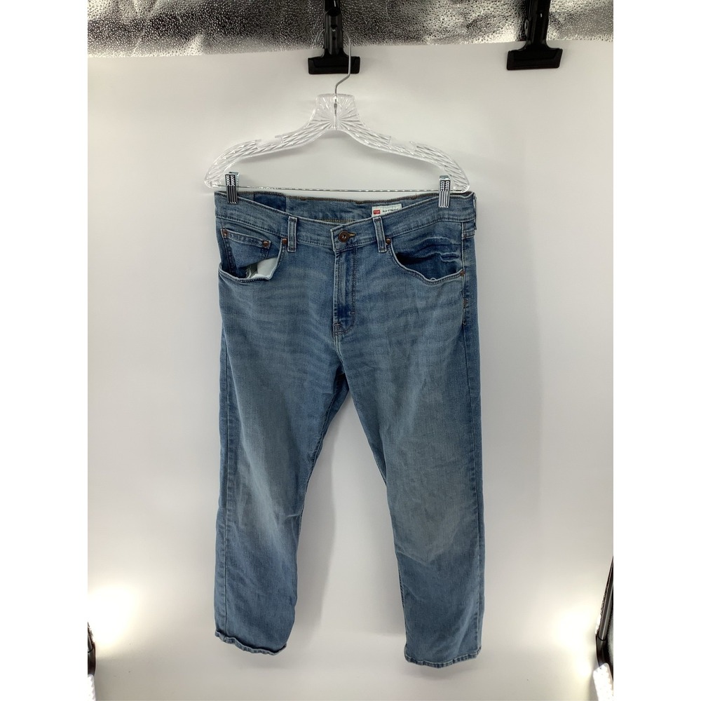 Wrangler Five Star Premium Denim Mens Straight Leg Blue Jeans 34x30 112359264